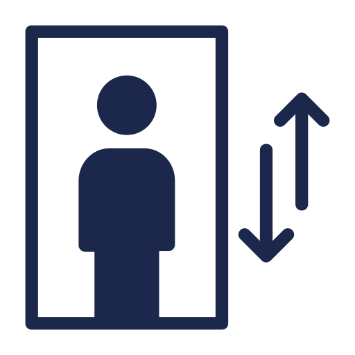 Symbol für Personenaufzug Nutzung
